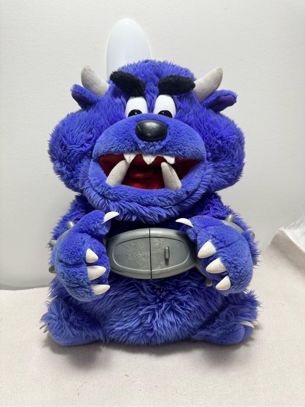 Don’t Free Freddy Purple Monster Talking Plush Spin Master Toys 2001 Y2K, WORKS
